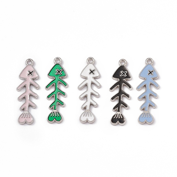 PandaHall Alloy Enamel Pendants, Fishbone Charm, Platinum, Mixed Color, 34x11x1.5mm, Hole: 1.6mm Alloy+Enamel Others Multicolor
PandaHall Alloy Enamel Pendants, Fishbone Charm, Platinum, Mixed Color, 34x11x1.5mm, Hole: 1.6mm Alloy+Enamel Others Multicolor