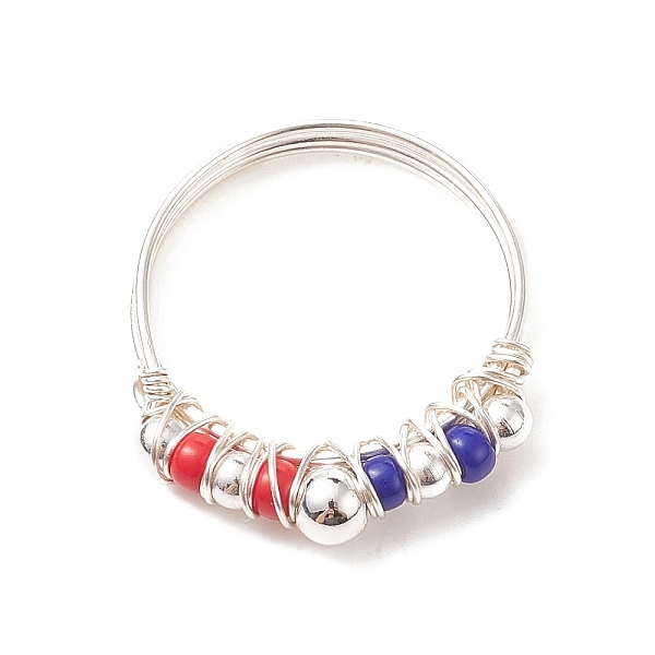 PandaHall Independence Day Japanese Seed Braided Bead Finger Ring, Silver Brass Wire Wrapped Jewelry for Women, Colorful, Inner Diameter...
PandaHall Independence Day Japanese Seed Braided Bead Finger Ring, Silver Brass Wire Wrapped Jewelry for Women, Colorful, Inner Diameter...
