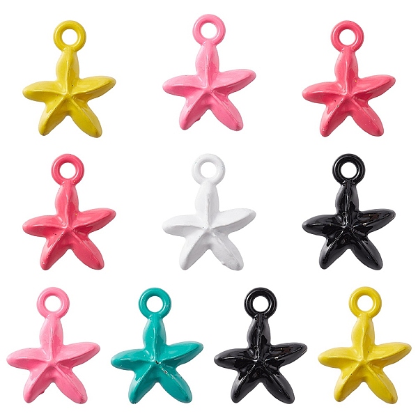 PandaHall Spray Painted Alloy Pendant, Star, Mixed Color, 13.5x11x2.5mm, Hole: 1.6mm Alloy Star Multicolor
PandaHall Spray Painted Alloy Pendant, Star, Mixed Color, 13.5x11x2.5mm, Hole: 1.6mm Alloy Star Multicolor