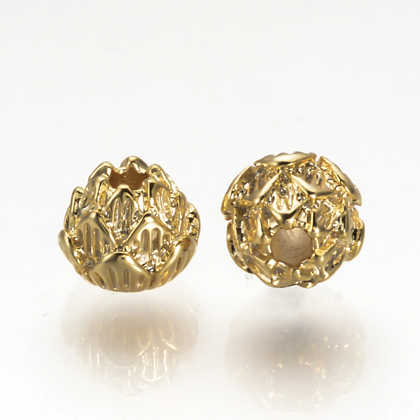 PandaHall Brass Spacer Beads, Nickel Free, Real 18K Gold Plated, Flower, 6x5mm, Hole: 1.5mm Brass Flower
PandaHall Brass Spacer Beads, Nickel Free, Real 18K Gold Plated, Flower, 6x5mm, Hole: 1.5mm Brass Flower