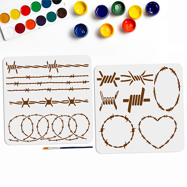 PandaHall MAYJOYDIY US 1 Set Iron Wire Theme PET Hollow Out Drawing Painting Stencils, for DIY Scrapbook, Photo Album, with 1Pc Art Paint...
PandaHall MAYJOYDIY US 1 Set Iron Wire Theme PET Hollow Out Drawing Painting Stencils, for DIY Scrapbook, Photo Album, with 1Pc Art Paint...