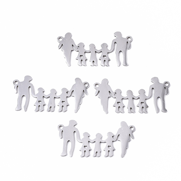 PandaHall 201 Stainless Steel Links Connectors, Laser Cut, Family, Stainless Steel Color, 15x29.5x1mm, Hole: 1.4mm 201 Stainless Steel Human
PandaHall 201 Stainless Steel Links Connectors, Laser Cut, Family, Stainless Steel Color, 15x29.5x1mm, Hole: 1.4mm 201 Stainless Steel Human