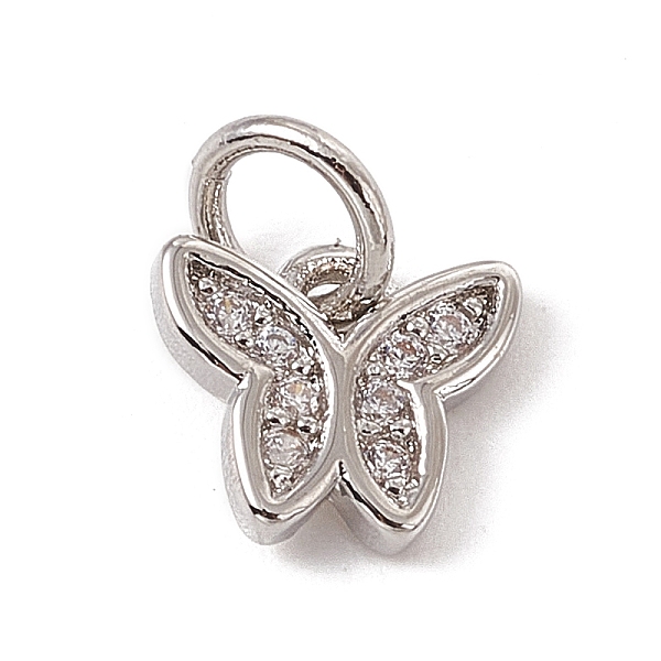 PandaHall Brass Micro Pave Cubic Zirconia Charms, with Jump Rings, Butterfly Charms, Platinum, 7x8x1.5mm, Hole: 3.4mm Brass+Cubic Zirconia..., Clear
PandaHall Brass Micro Pave Cubic Zirconia Charms, with Jump Rings, Butterfly Charms, Platinum, 7x8x1.5mm, Hole: 3.4mm Brass+Cubic Zirconia..., Clear