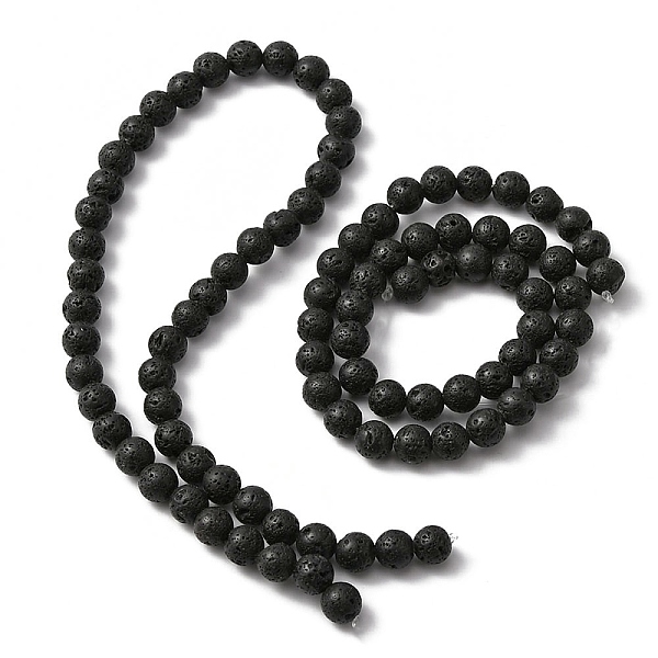 PandaHall Natural Lava Rock Round Beads Strands, 8mm, Hole: 1mm, about 47pcs/strand, 15.70''(39.88cm) Round
PandaHall Natural Lava Rock Round Beads Strands, 8mm, Hole: 1mm, about 47pcs/strand, 15.70''(39.88cm) Round