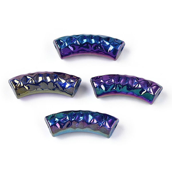 PandaHall Acrylic Tube Beads, Curved Tube, AB Color Plated, Faceted, Purple, 32x12x9.5mm, Hole: 2mm Acrylic Tube Purple
PandaHall Acrylic Tube Beads, Curved Tube, AB Color Plated, Faceted, Purple, 32x12x9.5mm, Hole: 2mm Acrylic Tube Purple