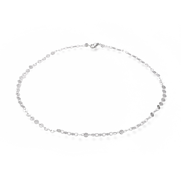 PandaHall 304 Stainless Steel Link Chains Necklaces, with Lobster Claw Clasps, Flat Round, Stainless Steel Color, 16.53 inch(42cm) 304...
PandaHall 304 Stainless Steel Link Chains Necklaces, with Lobster Claw Clasps, Flat Round, Stainless Steel Color, 16.53 inch(42cm) 304...