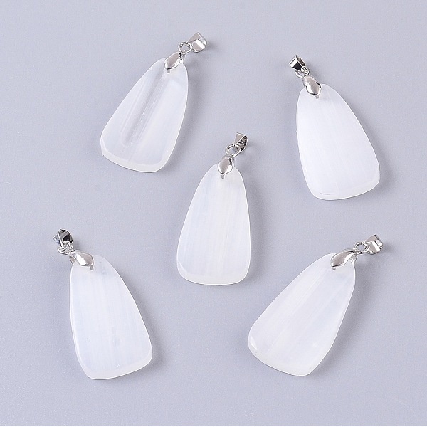 PandaHall Natural Calcite Pendants, with Platinum Plated Brass Findings, Teardrop, White, 32~33x17~17.5x4~4.5mm, Hole: 3.5x4mm Calcite...
PandaHall Natural Calcite Pendants, with Platinum Plated Brass Findings, Teardrop, White, 32~33x17~17.5x4~4.5mm, Hole: 3.5x4mm Calcite...