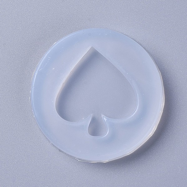 PandaHall Silicone Molds, Resin Casting Molds, For UV Resin, Epoxy Resin Jewelry Making, Spades Heart, White, 52x7mm, Spades Heart: 36x33mm...
PandaHall Silicone Molds, Resin Casting Molds, For UV Resin, Epoxy Resin Jewelry Making, Spades Heart, White, 52x7mm, Spades Heart: 36x33mm...