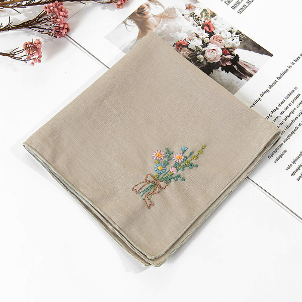 PandaHall DIY Handkerchief Embroidery Kit, Including Embroidery Needles & Thread, Cotton Fabric, Flower Pattern, 70x36mm Cotton Flower Cyan
PandaHall DIY Handkerchief Embroidery Kit, Including Embroidery Needles & Thread, Cotton Fabric, Flower Pattern, 70x36mm Cotton Flower Cyan