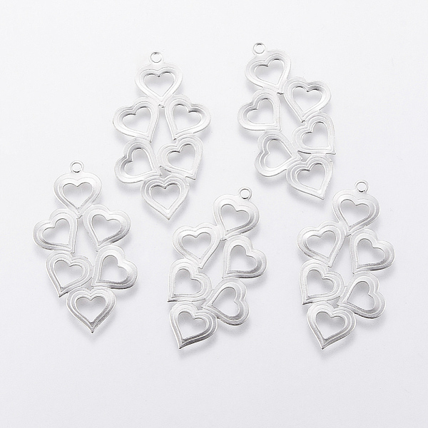 PandaHall 304 Stainless Steel Pendants, Heart with Heart, Stainless Steel Color, 29x16x0.2mm, Hole: 1.2mm 304 Stainless Steel Heart
PandaHall 304 Stainless Steel Pendants, Heart with Heart, Stainless Steel Color, 29x16x0.2mm, Hole: 1.2mm 304 Stainless Steel Heart