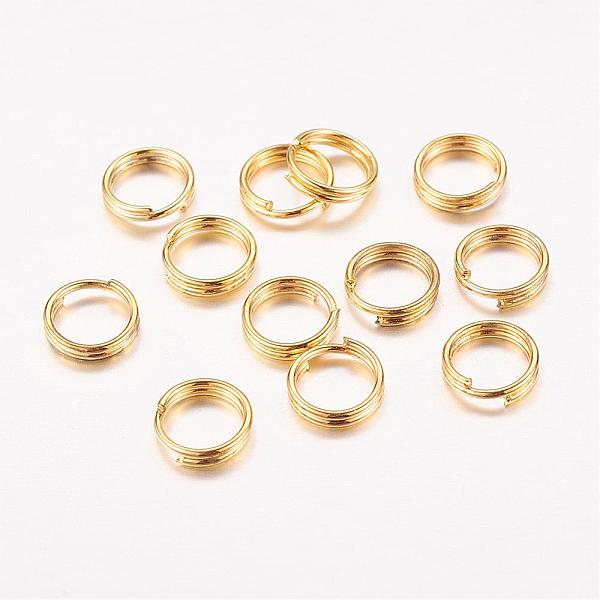 PandaHall Iron Split Rings, Double Loops Jump Rings, Cadmium Free & Lead Free, Golden, 6x1.4mm, about 5.3mm inner diameter, about...
PandaHall Iron Split Rings, Double Loops Jump Rings, Cadmium Free & Lead Free, Golden, 6x1.4mm, about 5.3mm inner diameter, about...