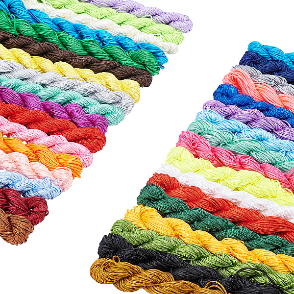 PandaHall Nylon Thread, Nylon String, for Beading Jewelry Making, Mixed Color, 1mm, about 24m/bundle, 31 colors, 1bundle/color, 31bundle...., Multicolor
PandaHall Nylon Thread, Nylon String, for Beading Jewelry Making, Mixed Color, 1mm, about 24m/bundle, 31 colors, 1bundle/color, 31bundle...., Multicolor