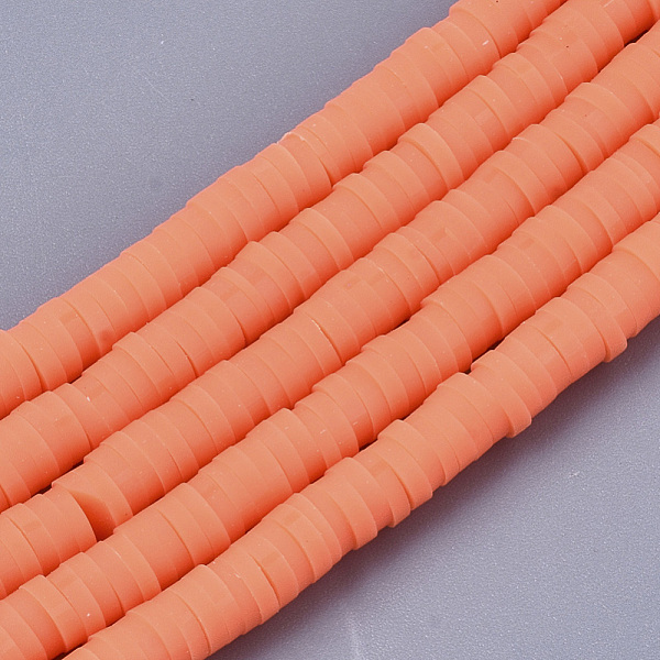 PandaHall Handmade Polymer Clay Bead Strands, Heishi Beads, for DIY Jewelry Crafts Supplies, Disc/Flat Round, Coral, 4x0.5~1mm, Hole: 0.9mm..., Red
PandaHall Handmade Polymer Clay Bead Strands, Heishi Beads, for DIY Jewelry Crafts Supplies, Disc/Flat Round, Coral, 4x0.5~1mm, Hole: 0.9mm..., Red