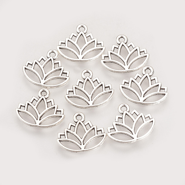PandaHall Tibetan Style Alloy Charms, Lotus, Cadmium Free & Lead Free, Antique Silver, 14x16x1.5mm, Hole: 1.5mm, about 1580pcs/1000g Alloy...
PandaHall Tibetan Style Alloy Charms, Lotus, Cadmium Free & Lead Free, Antique Silver, 14x16x1.5mm, Hole: 1.5mm, about 1580pcs/1000g Alloy...
