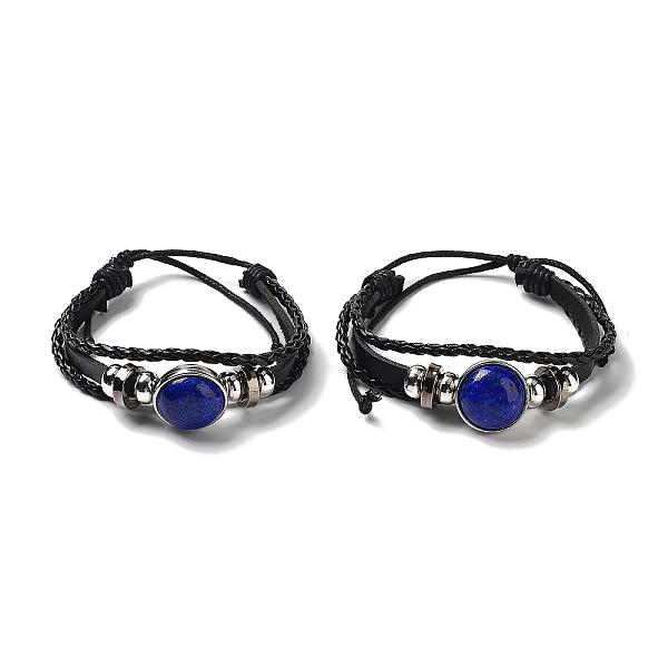 PandaHall Natural Natural Lapis Lazuli Multi-strand Bracelets, Adjustable PU Leather Braided Cord Bracelets for Unisex, Inner Diameter...
PandaHall Natural Natural Lapis Lazuli Multi-strand Bracelets, Adjustable PU Leather Braided Cord Bracelets for Unisex, Inner Diameter...