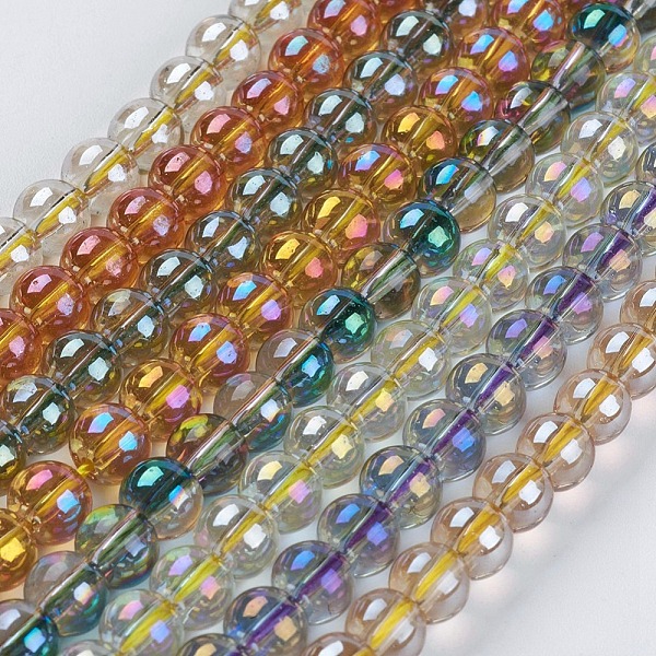 PandaHall Electroplate Glass Beads Strands, Full Rainbow Plated, Round, Mixed Color, 10mm, Hole: 1mm, about 41pcs/strand, 14.9 inch Glass..., Multicolor
PandaHall Electroplate Glass Beads Strands, Full Rainbow Plated, Round, Mixed Color, 10mm, Hole: 1mm, about 41pcs/strand, 14.9 inch Glass..., Multicolor