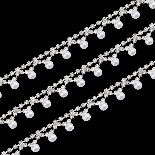 PandaHall Globleland 2 Yards Iron Rhinestone Cup Chains, Strass Chains, Natural Pearl Tassel Chains, Platinum, 12x15x6mm Iron+Rhinestone..., White
PandaHall Globleland 2 Yards Iron Rhinestone Cup Chains, Strass Chains, Natural Pearl Tassel Chains, Platinum, 12x15x6mm Iron+Rhinestone..., White