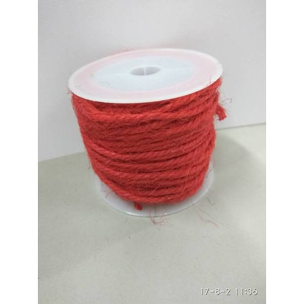 PandaHall Jute Cord, Jute String, Jute Twine, for Jewelry Making, Crimson, 2mm, about 10.93 yards(10m)/roll Jute Pink 
PandaHall Jute Cord, Jute String, Jute Twine, for Jewelry Making, Crimson, 2mm, about 10.93 yards(10m)/roll Jute Pink