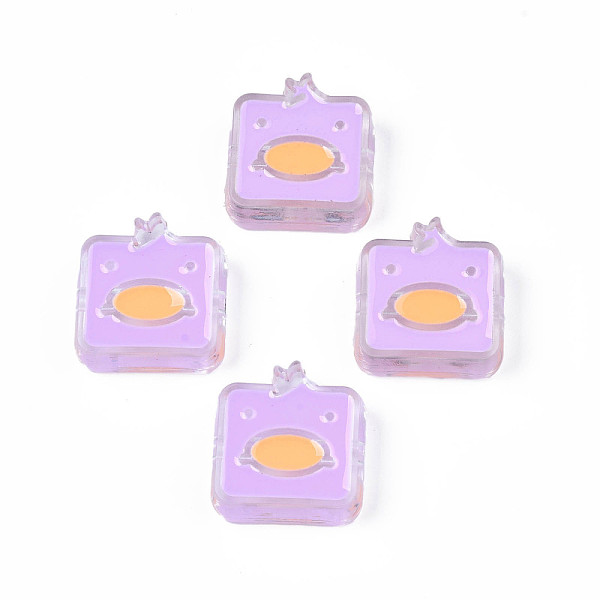 PandaHall Transparent Acrylic Beads, with Enamel, Square with Duck, Violet, 24x23x8mm, Hole: 3mm Acrylic Square Purple
PandaHall Transparent Acrylic Beads, with Enamel, Square with Duck, Violet, 24x23x8mm, Hole: 3mm Acrylic Square Purple