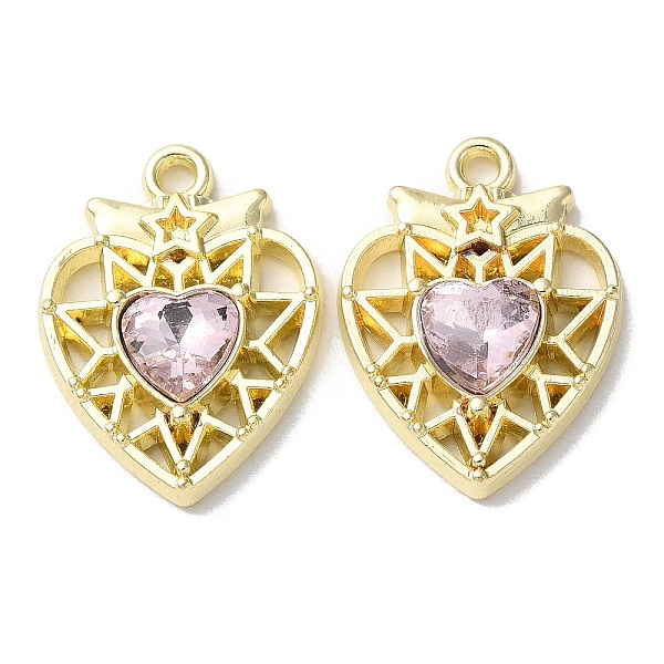 PandaHall Eco-Friendly Alloy Pendants, with Glass, Heart, Golden, Pink, 20x15x4mm, Hole: 1.6mm Alloy Heart Pink
PandaHall Eco-Friendly Alloy Pendants, with Glass, Heart, Golden, Pink, 20x15x4mm, Hole: 1.6mm Alloy Heart Pink