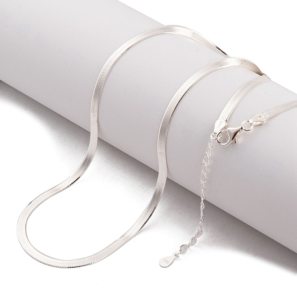 PandaHall 925 Sterling Silver Snake Chain Necklaces, Silver, 15.35 inch(39cm) Sterling Silver
PandaHall 925 Sterling Silver Snake Chain Necklaces, Silver, 15.35 inch(39cm) Sterling Silver