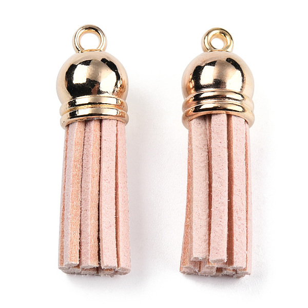 PandaHall Faux Suede Tassel Pendant Decorations, with CCB Plastic Cord Ends, Light Gold, PeachPuff, 33~35x10mm, Hole: 2.5mm Faux Suede Brown
PandaHall Faux Suede Tassel Pendant Decorations, with CCB Plastic Cord Ends, Light Gold, PeachPuff, 33~35x10mm, Hole: 2.5mm Faux Suede Brown