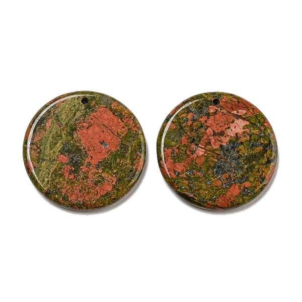 PandaHall Natural Unakite Pendants, Flat Round Charms, 29.5~30x3mm, Hole: 1.6mm Unakite Flat Round
PandaHall Natural Unakite Pendants, Flat Round Charms, 29.5~30x3mm, Hole: 1.6mm Unakite Flat Round