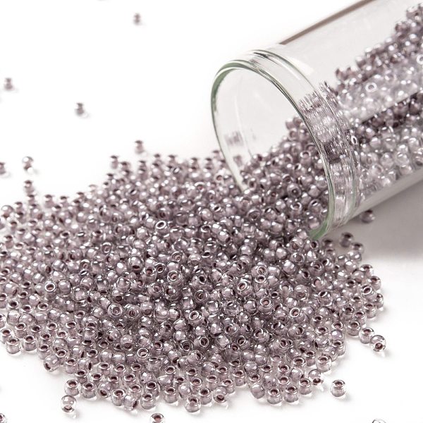 PandaHall TOHO Round Seed Beads, Japanese Seed Beads, (353) Lavender Lined Crystal, 11/0, 2.2mm, Hole: 0.8mm, about 5555pcs/50g Glass Purple
PandaHall TOHO Round Seed Beads, Japanese Seed Beads, (353) Lavender Lined Crystal, 11/0, 2.2mm, Hole: 0.8mm, about 5555pcs/50g Glass Purple