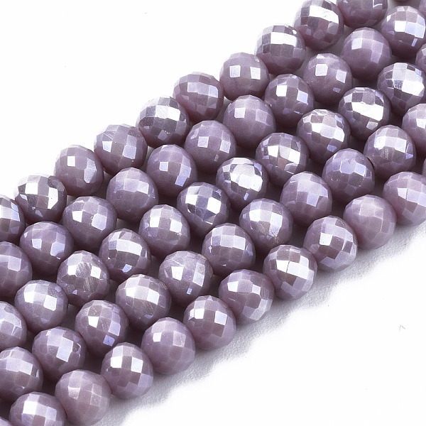 PandaHall Opaque Glass Beads Strands, AB Color Plated, Faceted, Teardrop, Medium Purple, 4.5x4.5mm, Hole: 1mm, about 99~101pcs/strand, 17.64...
PandaHall Opaque Glass Beads Strands, AB Color Plated, Faceted, Teardrop, Medium Purple, 4.5x4.5mm, Hole: 1mm, about 99~101pcs/strand, 17.64...