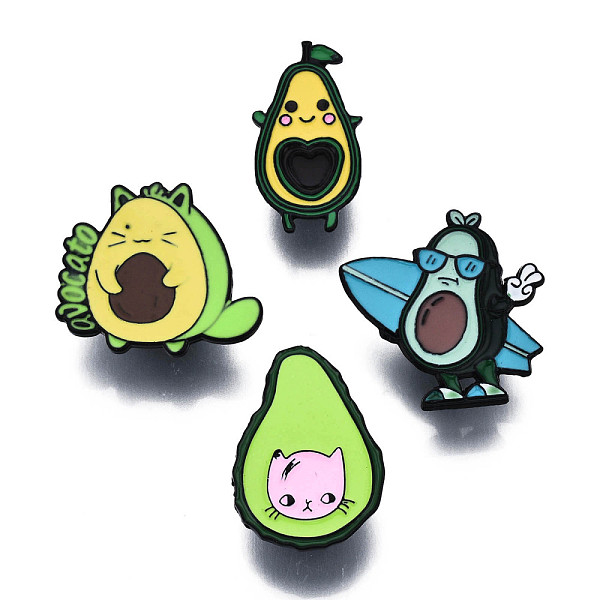 PandaHall 4Pcs 4 Style Pear & Avocado Enamel Pins, Electrophoresis Black Plated Alloy Badges for Backpack Clothes, Nickel Free & Lead Free..., Multicolor
PandaHall 4Pcs 4 Style Pear & Avocado Enamel Pins, Electrophoresis Black Plated Alloy Badges for Backpack Clothes, Nickel Free & Lead Free..., Multicolor