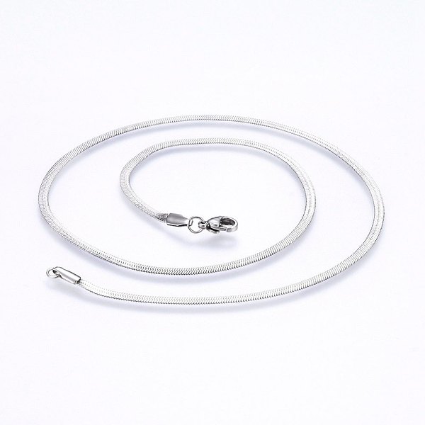 PandaHall 304 Stainless Steel Herringbone Chain Necklaces, Stainless Steel Color, 17.71 inch(45cm), 2.5mm 304 Stainless Steel
PandaHall 304 Stainless Steel Herringbone Chain Necklaces, Stainless Steel Color, 17.71 inch(45cm), 2.5mm 304 Stainless Steel