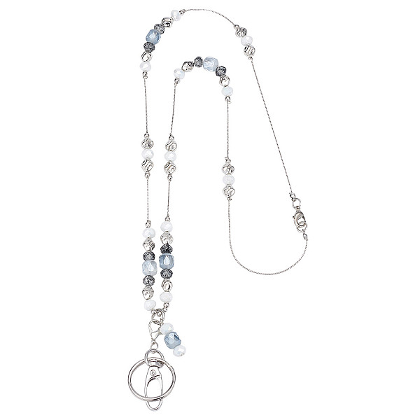 PandaHall Glass Beaded Chain ID Card Lanyards, Retractable Badge Holder Reel, with Swivel Clasp & Keychain, White, 470mm Glass Others White
PandaHall Glass Beaded Chain ID Card Lanyards, Retractable Badge Holder Reel, with Swivel Clasp & Keychain, White, 470mm Glass Others White
