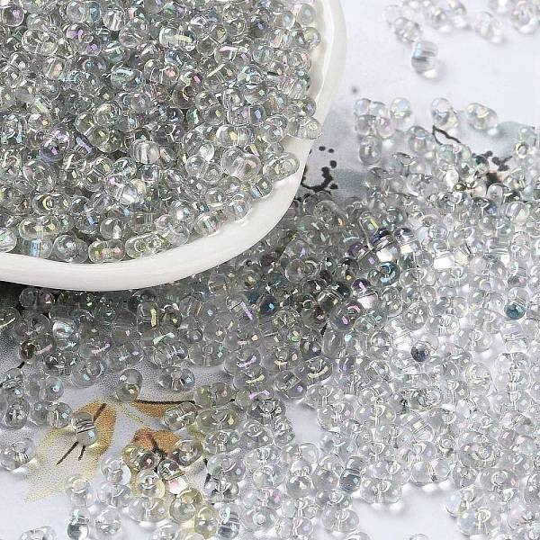 PandaHall AB Color Plated Glass Seed Beads, Transparent Colours Rainbow, Peanut, Gray, 4~4.5x2~2.5x2~2.5mm, Hole: 0.8~0.9mm, about...
PandaHall AB Color Plated Glass Seed Beads, Transparent Colours Rainbow, Peanut, Gray, 4~4.5x2~2.5x2~2.5mm, Hole: 0.8~0.9mm, about...