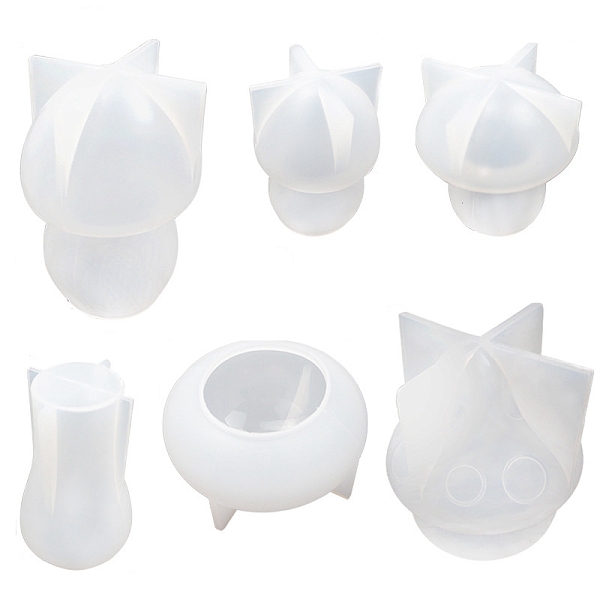 PandaHall DIY Mushroom Display Decoration Food Grade Silicone Molds, Resin Casting Molds, White, 34~100x48~86mm, 6pcs/set Silicone Mushroom...
PandaHall DIY Mushroom Display Decoration Food Grade Silicone Molds, Resin Casting Molds, White, 34~100x48~86mm, 6pcs/set Silicone Mushroom...