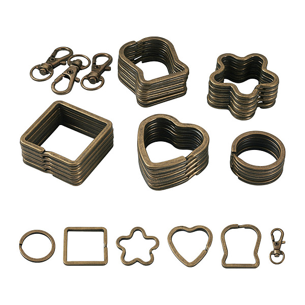 PandaHall Beadthoven DIY Clasp Jewelry Making Finding Kit, Including Alloy & Iron Split Key Rings, Alloy Swivel Clasps, Antique Bronze...
PandaHall Beadthoven DIY Clasp Jewelry Making Finding Kit, Including Alloy & Iron Split Key Rings, Alloy Swivel Clasps, Antique Bronze...