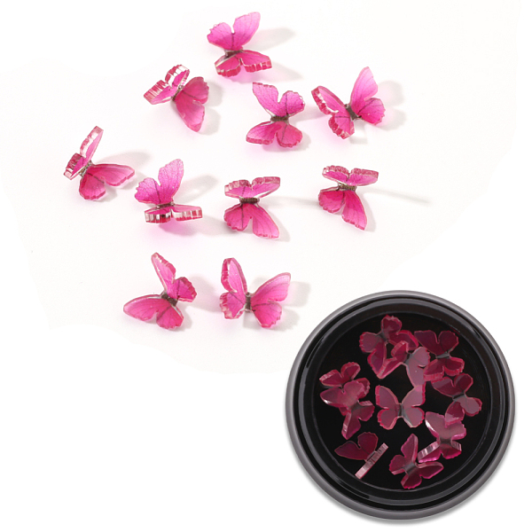 PandaHall 3D Resin Cabochons, Nail Art Studs, Nail Art Decoration Accessories, Butterfly, Deep Pink, 7.5x7~8x2~3mm, 10pcs/box Resin...
PandaHall 3D Resin Cabochons, Nail Art Studs, Nail Art Decoration Accessories, Butterfly, Deep Pink, 7.5x7~8x2~3mm, 10pcs/box Resin...