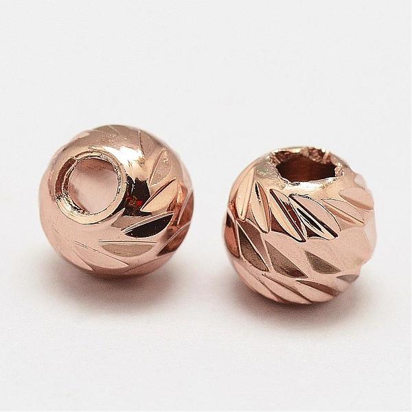 PandaHall Brass Spacer Beads, Round, Faceted, Cadmium Free & Nickel Free & Lead Free, Real Rose Gold Plated, 5.8x5mm, Hole: 2mm Brass Round
PandaHall Brass Spacer Beads, Round, Faceted, Cadmium Free & Nickel Free & Lead Free, Real Rose Gold Plated, 5.8x5mm, Hole: 2mm Brass Round