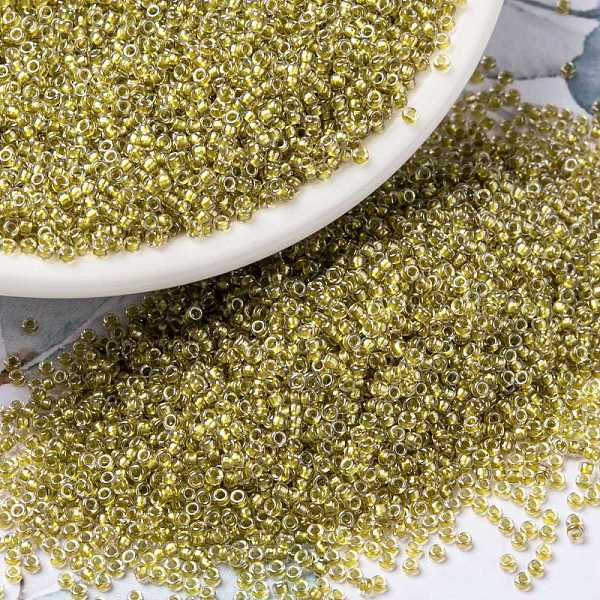 PandaHall MIYUKI Round Rocailles Beads, Japanese Seed Beads, (RR1125) Sparkling Honey Beige Lined Chartreuse, 15/0, 1.5mm, Hole: 0.7mm..., Green
PandaHall MIYUKI Round Rocailles Beads, Japanese Seed Beads, (RR1125) Sparkling Honey Beige Lined Chartreuse, 15/0, 1.5mm, Hole: 0.7mm..., Green