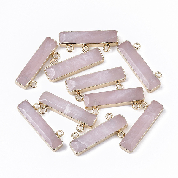 PandaHall Natural Rose Quartz Charms, with Edge Golden Plated Iron Loops, Rectangle, 11x30.5x5mm, Hole: 1.8mm Rose Quartz Rectangle
PandaHall Natural Rose Quartz Charms, with Edge Golden Plated Iron Loops, Rectangle, 11x30.5x5mm, Hole: 1.8mm Rose Quartz Rectangle