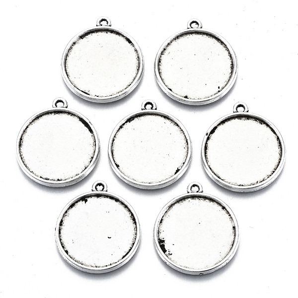 PandaHall Tibetan Style Alloy Pendant Cabochon Settings, Cadmium Free & Lead Free, Flat Round, Antique Silver, Tray: 19.5mm, 25x22x2mm, Hole...
PandaHall Tibetan Style Alloy Pendant Cabochon Settings, Cadmium Free & Lead Free, Flat Round, Antique Silver, Tray: 19.5mm, 25x22x2mm, Hole...