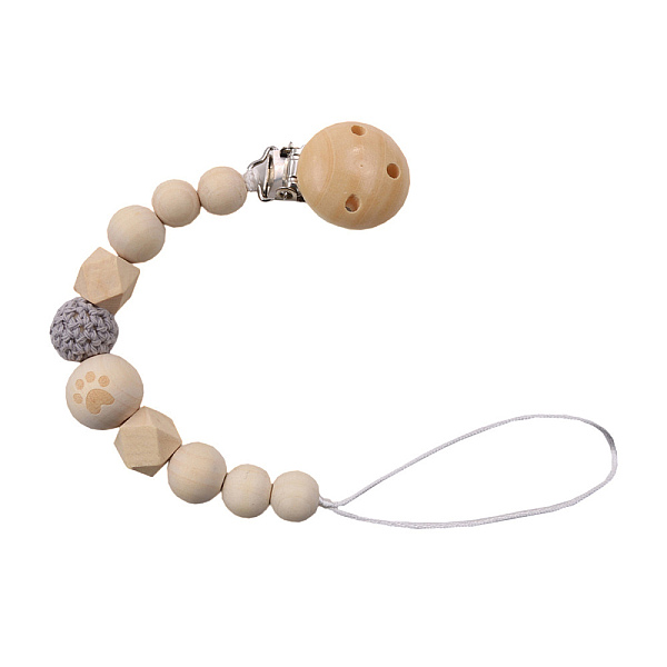 PandaHall Wood Baby Pacifier Holder Chains, with Alloy Findings, BurlyWood, 270mm Wood Orange
PandaHall Wood Baby Pacifier Holder Chains, with Alloy Findings, BurlyWood, 270mm Wood Orange