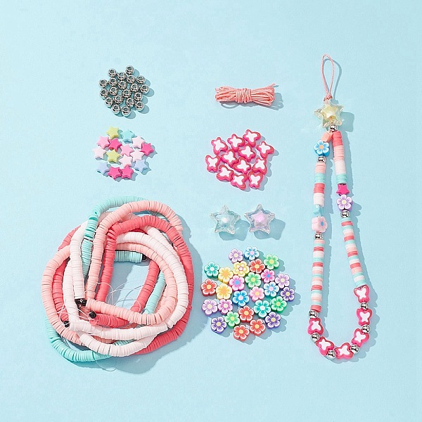 PandaHall DIY Stretch Bracelet Making Kit, Including Star & Butterfly Acrylic & Polymer Clay Disc Beads, Nylon Thread, Mixed Color..., Multicolor
PandaHall DIY Stretch Bracelet Making Kit, Including Star & Butterfly Acrylic & Polymer Clay Disc Beads, Nylon Thread, Mixed Color..., Multicolor