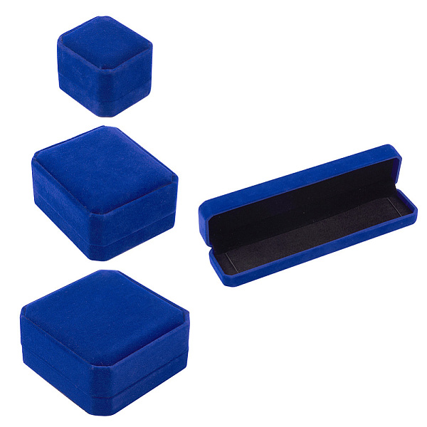 PandaHall Beadthoven 4Pcs 4 Style Square & Rectangle Velvet Necklace Boxes, with Flip, Midnight Blue, 1pc/style Velvet Rectangle
PandaHall Beadthoven 4Pcs 4 Style Square & Rectangle Velvet Necklace Boxes, with Flip, Midnight Blue, 1pc/style Velvet Rectangle