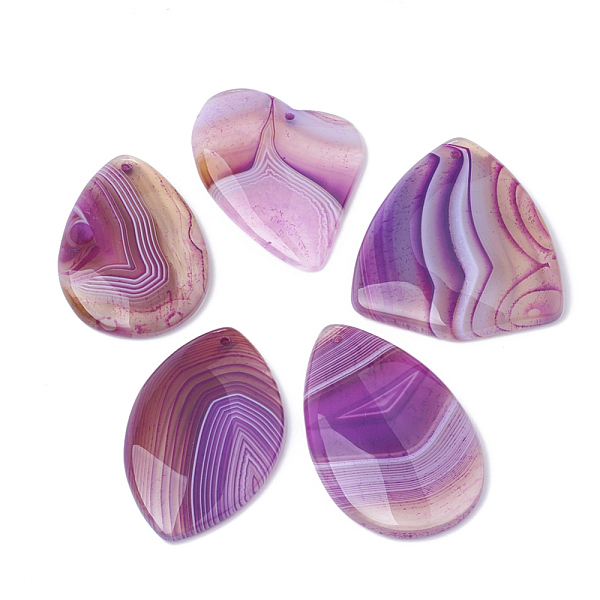 PandaHall Dyed Natural Striped Agate/Banded Agate Pendants, Mixed Shape, Orchid, 36~54x32~41x5~7mm, Hole: 2mm Banded Agate Mixed Shapes..., Purple
PandaHall Dyed Natural Striped Agate/Banded Agate Pendants, Mixed Shape, Orchid, 36~54x32~41x5~7mm, Hole: 2mm Banded Agate Mixed Shapes..., Purple