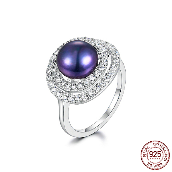 PandaHall Rhodium Plated 925 Sterling Silver Finger Rings, with Natural Pearl Beads, Oval, Platinum, Inner Diameter: 17mm Pearl Oval Purple
PandaHall Rhodium Plated 925 Sterling Silver Finger Rings, with Natural Pearl Beads, Oval, Platinum, Inner Diameter: 17mm Pearl Oval Purple