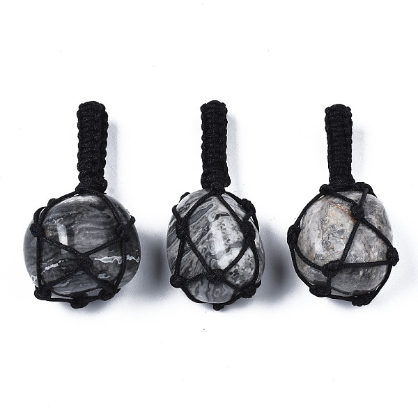 PandaHall Natural Wave Jasper Pendants, with Woven TaiWan Nylon Thread, Nuggets, 40~60x20~27x12~24mm, Hole: 10~16mm Wave Jasper Nuggets
PandaHall Natural Wave Jasper Pendants, with Woven TaiWan Nylon Thread, Nuggets, 40~60x20~27x12~24mm, Hole: 10~16mm Wave Jasper Nuggets