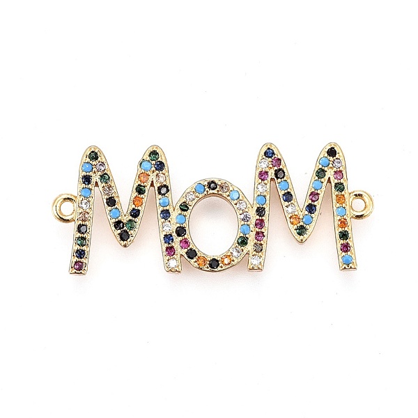 PandaHall Mother's Day Theme, Brass Micro Pave Cubic Zirconia Links, Mom, Colorful, Mixed Color, 13.5x33.5x2mm, Hole: 1.2mm Brass+Cubic...
PandaHall Mother's Day Theme, Brass Micro Pave Cubic Zirconia Links, Mom, Colorful, Mixed Color, 13.5x33.5x2mm, Hole: 1.2mm Brass+Cubic...