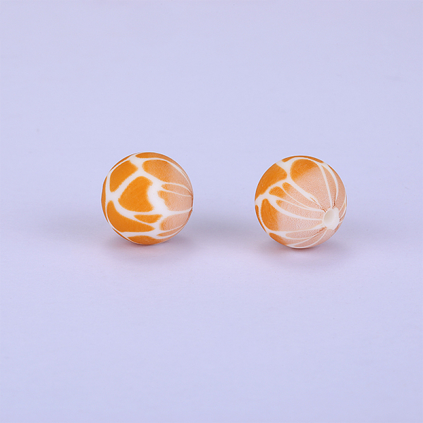 PandaHall Printed Round Silicone Focal Beads, Sandy Brown, 15x15mm, Hole: 2mm Silicone Round
PandaHall Printed Round Silicone Focal Beads, Sandy Brown, 15x15mm, Hole: 2mm Silicone Round