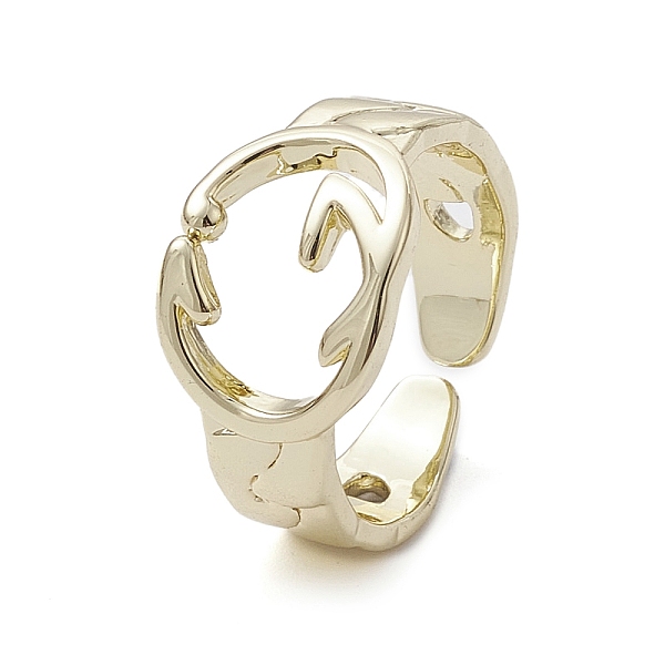 PandaHall Rack Plating Brass Open Cuff Rings, Hollow, Real 18K Gold Plated, US Size 4 1/2(15.2mm) Brass
PandaHall Rack Plating Brass Open Cuff Rings, Hollow, Real 18K Gold Plated, US Size 4 1/2(15.2mm) Brass
