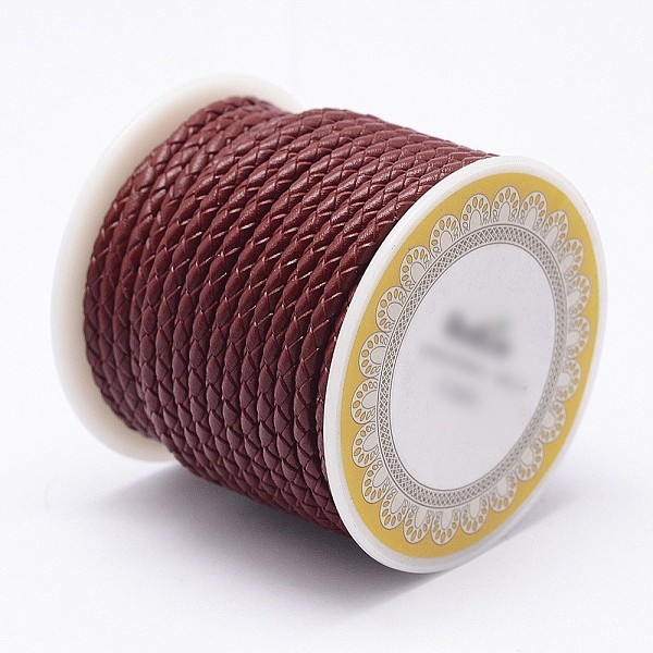 PandaHall Braided Cowhide Leather Cord, Leather Rope String for Bracelets, Dark Red, 4mm, about 5.46 yards(5m)/roll Leather Round Red
PandaHall Braided Cowhide Leather Cord, Leather Rope String for Bracelets, Dark Red, 4mm, about 5.46 yards(5m)/roll Leather Round Red